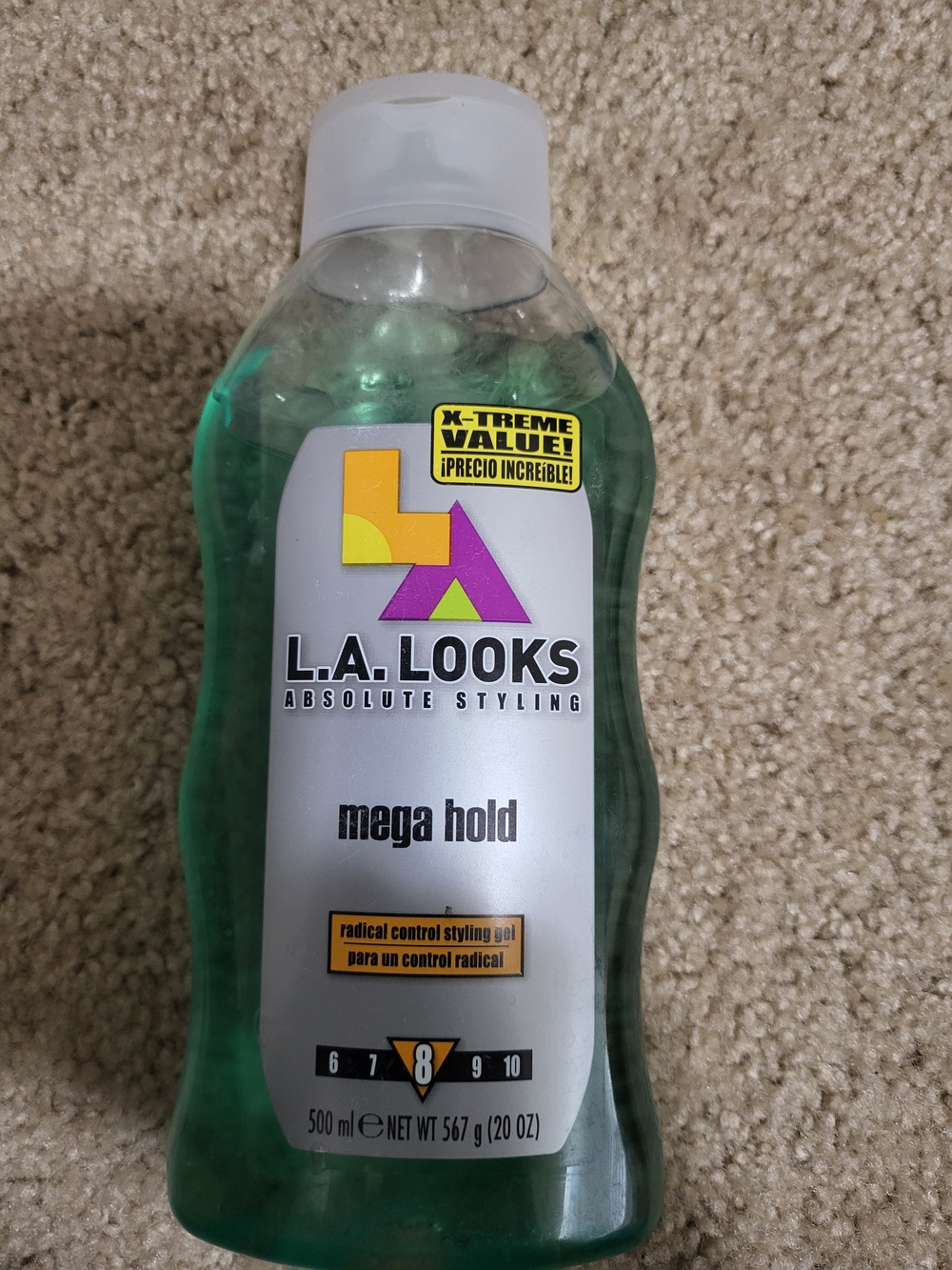 L.A. Looks Mega Hold 8 Styling Gel 20 oz Discontinued HTF